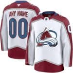 Colorado Avalanche Customized White Fanatics Authentic Jersey