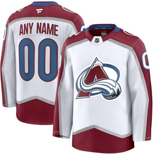 Colorado Avalanche Customized White Fanatics Authentic Jersey
