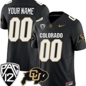 Colorado Buffaloes Customized Limited Black FUSE College Football Jersey