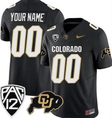 Colorado Buffaloes Customized Limited Black FUSE College Football Jersey