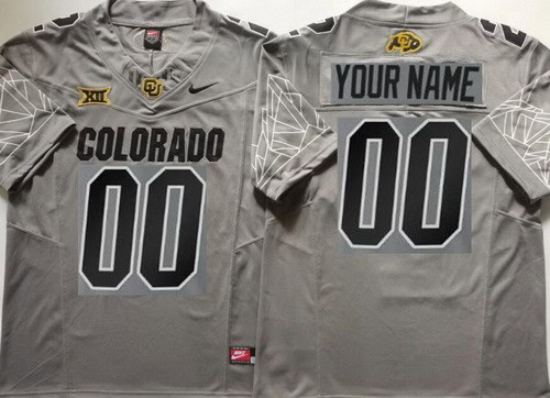 Colorado Buffaloes Customized Limited Gray Alternate FUSE College Football Jersey