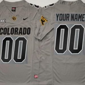 Colorado Buffaloes Customized Limited Gray FUSE College Football Jersey