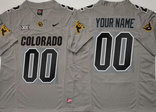 Colorado Buffaloes Customized Limited Gray FUSE College Football Jersey