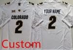 Colorado Buffaloes Customized Limited White Alternate FUSE College Football Jersey