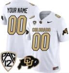 Colorado Buffaloes Customized Limited White FUSE College Football Jersey