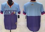 Colorado Rockies Blank Blue Purple 2025 City Connect Limited Jersey