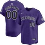 Colorado Rockies Customized Purple Limited Jersey