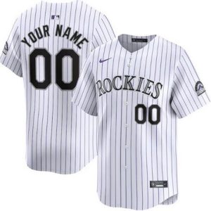 Colorado Rockies Customized White Limited Jersey
