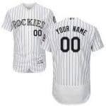 Colorado Rockies Customized White Stripes FlexBase Jersey