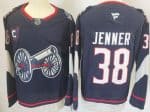 Columbus Blue Jackets #38 Boone Jenner Navy 2025 Stadium Series Authentic Jersey