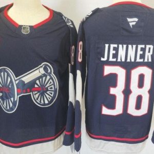 Columbus Blue Jackets #38 Boone Jenner Navy 2025 Stadium Series Authentic Jersey
