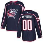 Columbus Blue Jackets Customized Navy Blue Authentic Jersey