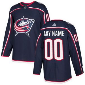 Columbus Blue Jackets Customized Navy Blue Authentic Jersey