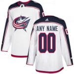 Columbus Blue Jackets Customized White Authentic Jersey
