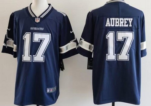 Dallas Cowboys #17 Brandon Aubrey Limited Navy Vapor Jersey