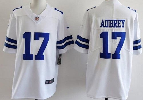 Dallas Cowboys #17 Brandon Aubrey Limited White Vapor Jersey