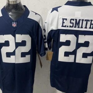 Dallas Cowboys #22 Emmitt Smith Limited Navy Alternate FUSE Vapor Jersey