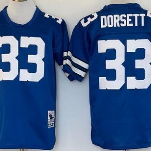 Dallas Cowboys #33 Tony Dorsett Blue Throwback Jersey