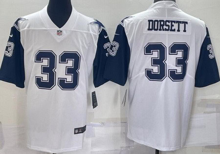 Dallas Cowboys #33 Tony Dorsett Limited White Alternate Vapor Jersey