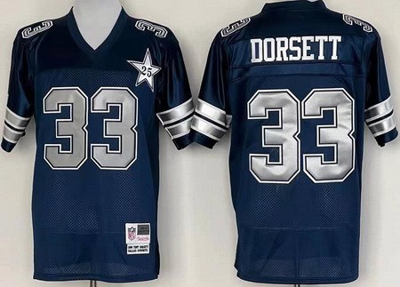 Dallas Cowboys #33 Tony Dorsett Navy 25th Throwback Jersey