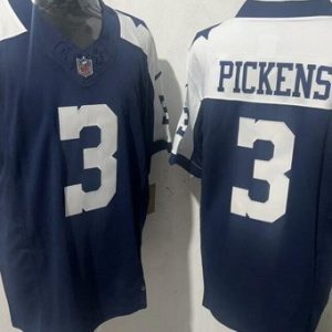 Dallas Cowboys #3 George Pickens Limited Navy Alternate FUSE Vapor Jersey