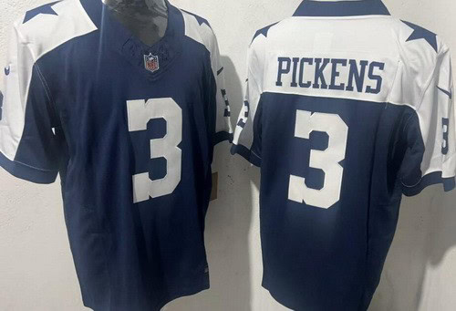 Dallas Cowboys #3 George Pickens Limited Navy Alternate FUSE Vapor Jersey