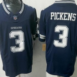 Dallas Cowboys #3 George Pickens Limited Navy FUSE Vapor Jersey