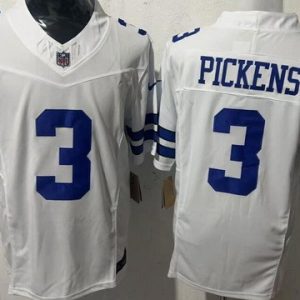 Dallas Cowboys #3 George Pickens Limited White FUSE Vapor Jersey