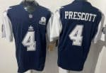 Dallas Cowboys #4 Dak Prescott Limited Navy Throwback FUSE Vapor Jersey