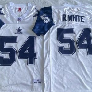 Dallas Cowboys #54 Randy White White 1984 Throwback Jersey