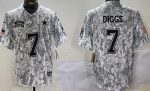 Dallas Cowboys #7 Trevon Diggs Limited Arctic Camo 2024 Salute to Service Jersey