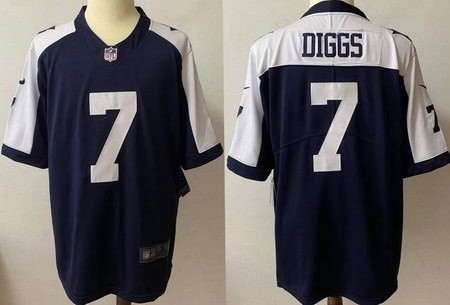 Dallas Cowboys #7 Trevon Diggs Limited Navy Alternate Vapor Jersey
