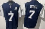 Dallas Cowboys #7 Trevon Diggs Limited Navy Throwback FUSE Vapor Jersey