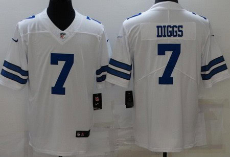 Dallas Cowboys #7 Trevon Diggs Limited White Vapor Jersey