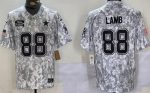 Dallas Cowboys #88 CeeDee Lamb Limited Arctic Camo 2024 Salute to Service Jersey