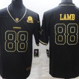 Dallas Cowboys #88 CeeDee Lamb Limited Black Gold 60th Anniversary Vapor Jersey