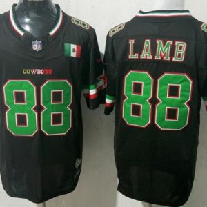Dallas Cowboys #88 CeeDee Lamb Limited Black Mexico Fashion FUSE Vapor Jersey
