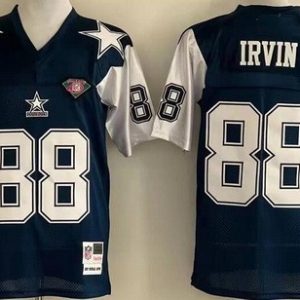 Dallas Cowboys #88 Michael Irvin Navy 1992 Throwback Jersey
