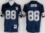 Dallas Cowboys #88 Michael Irvin Navy 25th Throwback Jersey