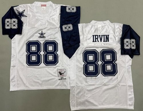 Dallas Cowboys #88 Michael Irvin White 1994 Throwback Jersey
