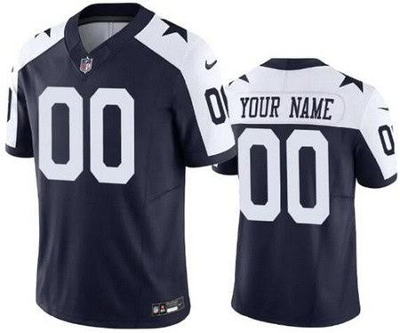 Dallas Cowboys Customized Limited Navy Alternate FUSE Vapor Jersey