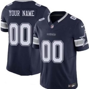 Dallas Cowboys Customized Limited Navy FUSE Vapor Jersey