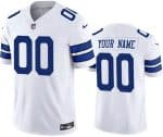 Dallas Cowboys Customized Limited White FUSE Vapor Jersey