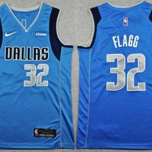 Dallas Mavericks #32 Cooper Flagg Blue Sponsor Swingman Jersey