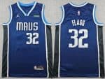 Dallas Mavericks #32 Cooper Flagg Navy Statement Sponsor Swingman Jersey