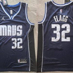 Dallas Mavericks #32 Cooper Flagg Navy Statement Swingman Jersey