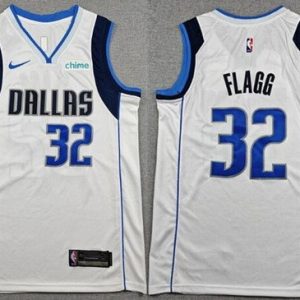 Dallas Mavericks #32 Cooper Flagg White Sponsor Swingman Jersey