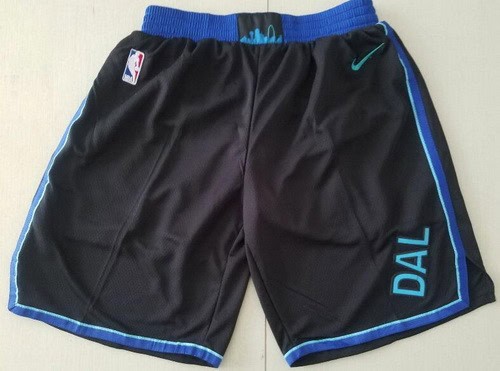 Dallas Mavericks Black City Swingman Shorts