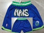 Dallas Mavericks Blue Just Don Shorts
