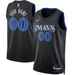 Dallas Mavericks Custom Black 2023 City Icon Heat Press Jersey